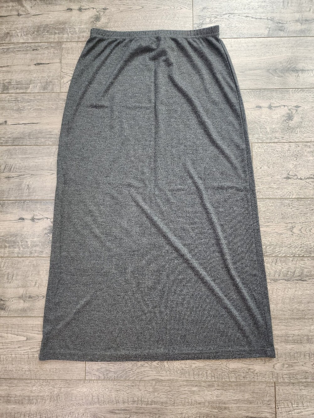 Allison Taylor Womens Long Skirt Stretch  Pull On  Gray Size Large Lightweight